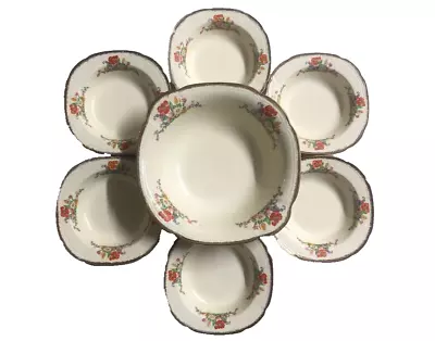 Buy Alfred Meakin England Royal Marigold 7 Piece Set 6x Bowls 1x Large Serving Bowl • 44.24£