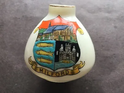 Buy Arcadian Crested China Of Milford On A 45mm High Vase • 3.99£