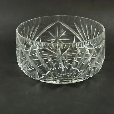 Buy Crystal Glass Fruit Bowl 9cm Tall - 18.5cm Wide - Lovely Ring - Beautiful Bowl • 9£