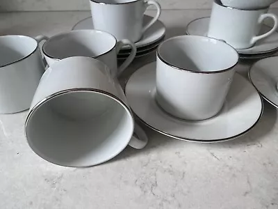 Buy Royal Worcester Classic Platinum X Tea Cup And Saucers Never Used • 20£