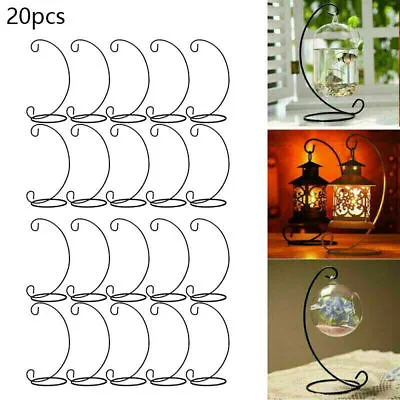 Buy 20PCS Ornament Display Stand Holder Hanging Hook Holder  Hanging Glass Bauble • 6.99£