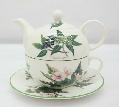 Buy Crown Trent Stacking Tea Pot Cup & Saucer Fine Bone China W/ Floral Pattern RD • 47.66£