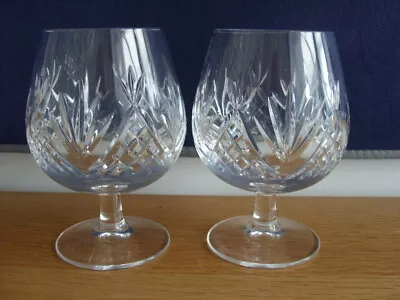 Buy Pair Of Edinburgh Crystal  Brora  Brandy Glasses 1st Quality #2 • 18.99£