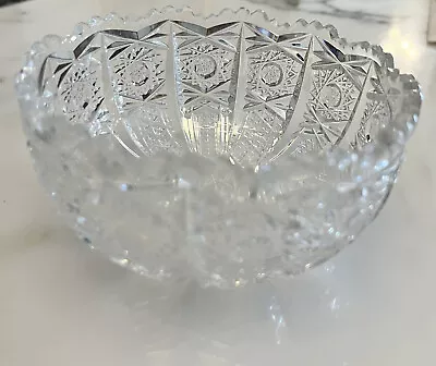 Buy American Brilliant Cut Glass Berry Nut Serving Bowl 5” • 26.90£