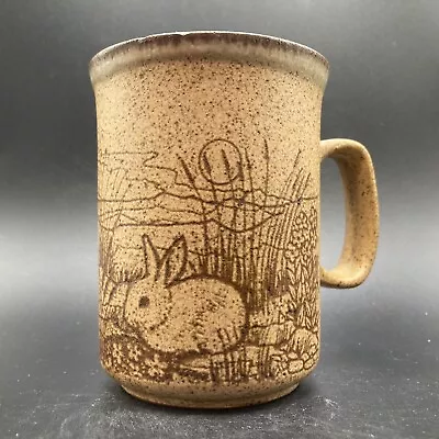 Buy Vintage Dunoon Rabbit & Deer Countryside Scene Ceramic Mug Made In Scotland • 19.90£