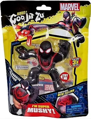 Buy Heroes Of Goo Jit Zu Marvel Super Stretch Mushy Miles Morales Figure • 11.99£