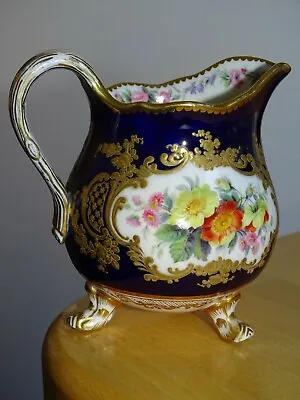 Buy SEVRES OR VINCENNES FLOWERS CREAMER Cobalt Blue With Gold 19 TH CENTURY • 608.20£