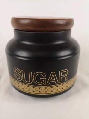 Buy Rare Vintage Hornsea Pottery Midas Sugar Jar Container 12 Cm High (#W) • 29.99£