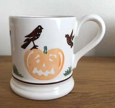 Buy Emma Bridgewater Halloween Mug Garden Pumpkins Crows Bats Autumn Scene Fall ½pt • 26£