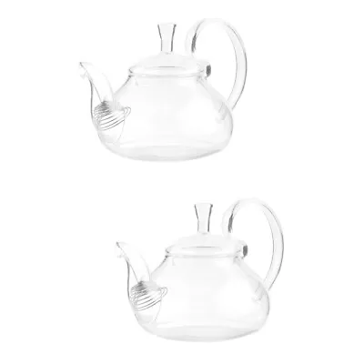 Buy Clear Glass Teapot 600ml Tea Kettle Vintage Chinese Kungfu Teaware • 31.99£