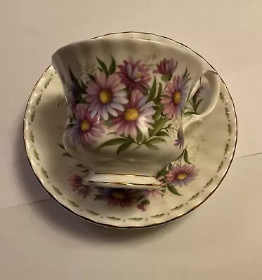 Buy Royal Albert~Flowers Of The Month~September~ Michaelmas Daisy~Cup & Saucer • 15.95£