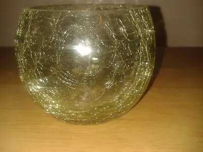 Buy Vintage Glass Trinket Pot. Shattered Glass Style. (C30) • 3.99£