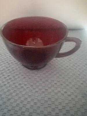 Buy Vintage Anchor Hocking Royal Ruby Red Glass Coffee/Punch Cup 1 Ct • 8.53£