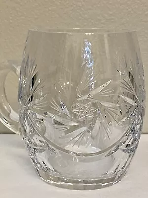 Buy Vintage Pekalla Poland Molendi Crystal Starburst Beer Mug Hand Cut Glassware • 16.64£