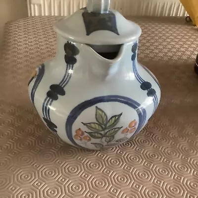 Buy Large Jug With Lid. Buchan Pottery, Brittany Pattern • 26.99£