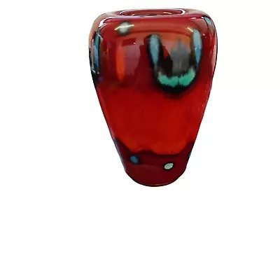 Buy Poole Pottery Vase 10Cm Volcano Red • 14.50£