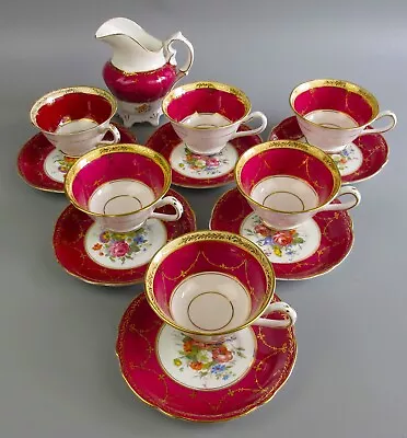 Buy Tea Cup Set Service. Ye Olde English GROSVENOR Jackson & Gosling China. Vintage. • 39.99£