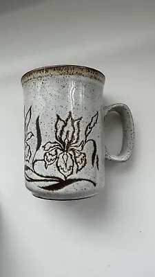 Buy Vintage Dunoon Ceramics Stoneware Mug With Iris Flower Design • 15£