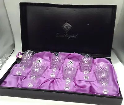 Buy Edinburgh Crystal Set 6 Lead Crystal Wine/Claret/Sherry Glasses In Box(JF127L) • 9£
