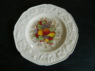 Buy Vintage Crown DUCAL Ware Plate Hand Coloured Underglaze VERONA Fruits • 21.93£