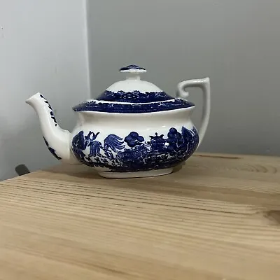 Buy Adderley Ware Blue & White Willow Small Teapot • 7.50£