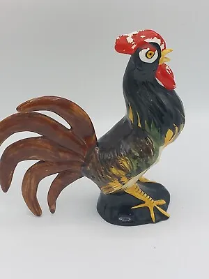 Buy Toni Raymond Vtg Babbacombe Pottery Large Cockerel Rooster Figure Approx 9  H • 13£
