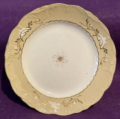 Buy Unmarked Side Plate White & Cream With Gilding And Floral Design Approx. 6¼ Ins • 9.99£