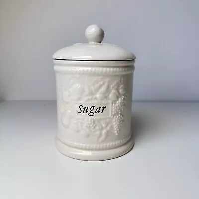 Buy BHS Royal Stafford Lincoln Ceramic Fruit Pattern Sugar Storage Jar Canister • 12.99£