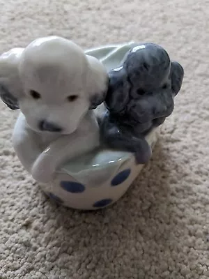 Buy Lladro Nao Puppies In  A Basket Figurine  • 4.99£