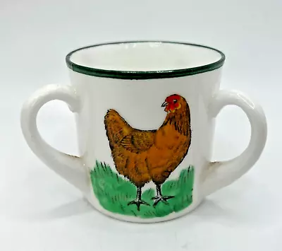 Buy Antique Arcadian China Miniature Three Handled Loving Cup Hen Design - A&S • 49.99£