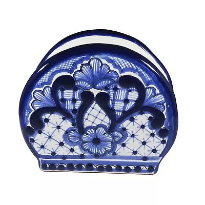 Buy  Talavera Mexican  Pottery Napkin Holder Hand Made Rustic • 18.50£