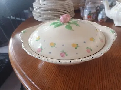Buy C4 Pottery Ridgways Hand Painted Bedford Ware - Dainty Floral, Embossed Tureen  • 55£