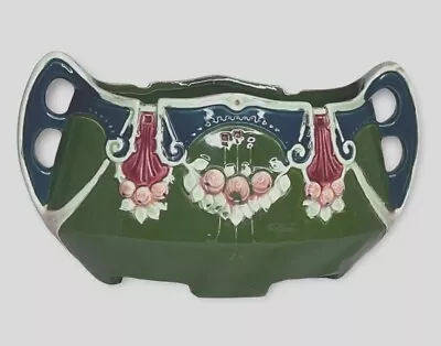Buy Eichwald Antique Art Neuvo Pottery  Ornate Colorful Planter Signed And Numbered • 71.04£