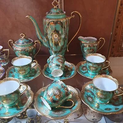 Buy An Exquisite Hand Painted And Heavy Gilded Noritake 15 Piece Coffee Set. • 299.99£