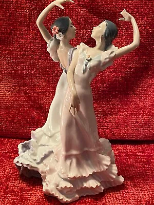 Buy Lladro Spanish Dancers Women 5601 Sevillanas Dancing Flamenco Couple Damaged • 90.82£