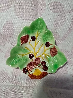Buy Avon Ware Strawberry & Cherries On Leaf Pattern Dish Art Pottery • 12.95£