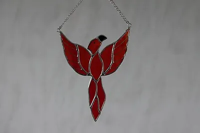 Buy Stained Glass Suncatcher/Window Small Flying Phoenix Mythical Bird Gift/Home • 32£