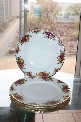 Buy Vintage Set Of Six Royal Albert Old Country Roses Dinner Plates • 30£