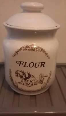 Buy Vintage Melba Ware  Country  Range Kitchen Flour Canister 1970s • 12.50£