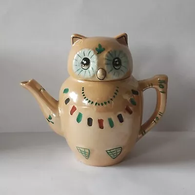 Buy Chinese Lustreware Porcelain Handpainted Owl Teapot • 7£