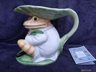 Buy (GOOD CONDITION) Fine Arts 17cm High Beatrix Potter Pottery Frog Jug Pitcher • 18£