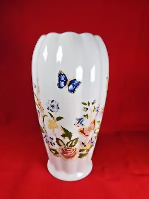 Buy Vintage Rare Aynsley Cottage Garden Fluted Vase Retro Collectable Mint • 9.99£