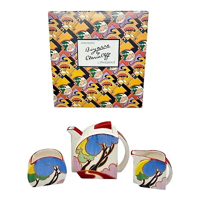 Buy Boxed Wedgwood Clarice Cliff Stamford Autumn Three Piece Tea Set Limited Edition • 269.95£