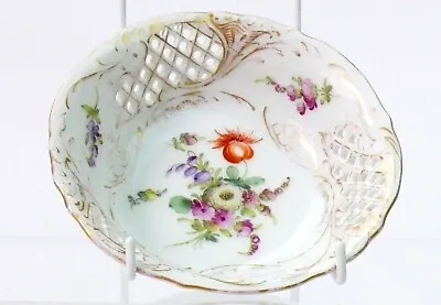 Buy Antique German Dresden Made Dish/bowl XIX Century • 35£