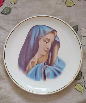 Buy Vintage Prinknash Abbey Pottery Collectors Plate Feat. Blessed Virgin Mary  • 12£