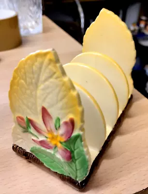 Buy Vintage Carlton Ware Toast Rack Floral Leaf Pattern From House Clearance • 7.99£