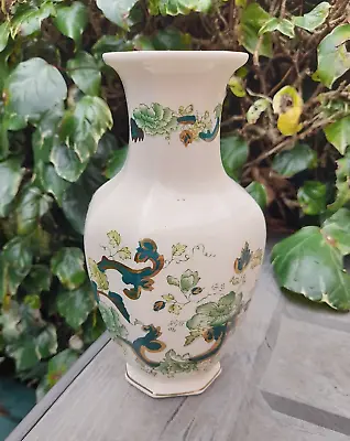 Buy Vintage MASON'S IRONSTONE Chartreuse Green Gold 8  Vase • 12.95£