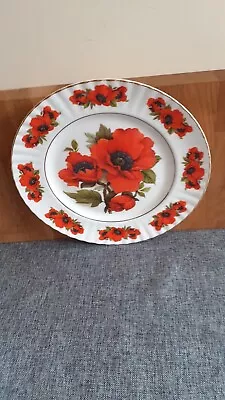 Buy English Fine China Large Poppies Plate • 4.50£