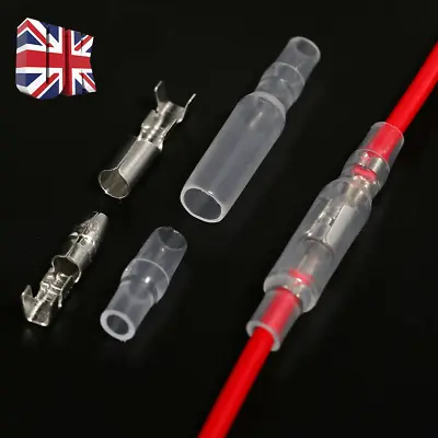 Buy 200PCS Motorcycle Car Terminals Male & Female Wire Bullet Crimp Connectors Kit • 5.25£