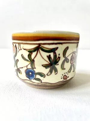 Buy Small Vintage Ceramic Pot Hand Painted In Portugal 4.7cm Tall • 7.50£